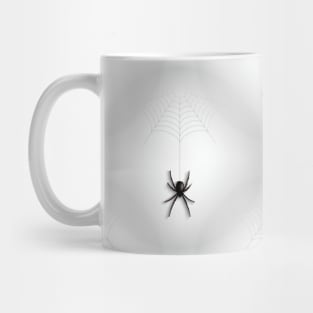 creepy halloween spider web Mug